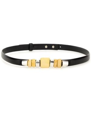Isabel Marant Embellished Buckle Belt - Black