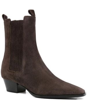 Aeyde Suede Agata Boots - Brown