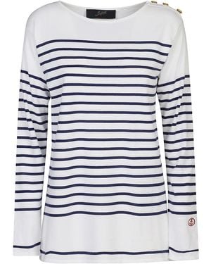 The Seafarer Cotton Crewneck Knit Sweater - Gray