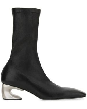 Jil Sander Leather Boots - Black