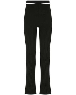 ANDREADAMO Stretch Viscose Blend Pant - Black