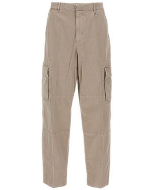 Fendi Straight Cargo Trousers - Natural