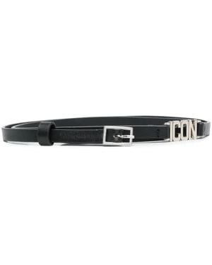 DSquared² Icon Solid Adjustable Belt - Black