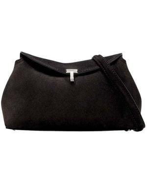 TOTEME Espresso T-Lock Clutch - Black