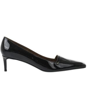 KHAITE Leather Court Shoes - Black