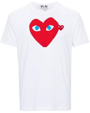 Comme des Garçons Crewneck Logo T-Shirt - White