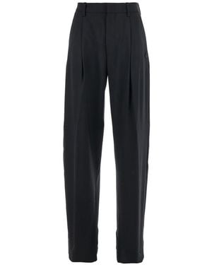 Moncler Regular Pleated Pants - Blue