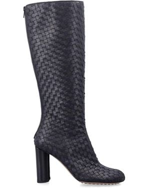 Bottega Veneta Woven Cherry Boots - Blue