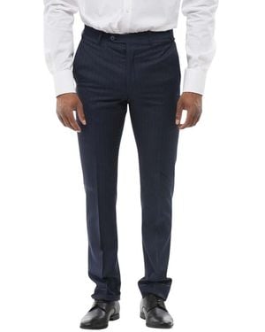Corneliani Slim Stripes Pants - Blue