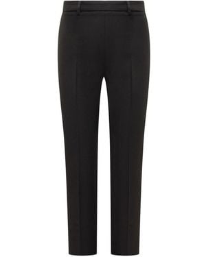 ANDAMANE Slim Flat Front Pants - Black