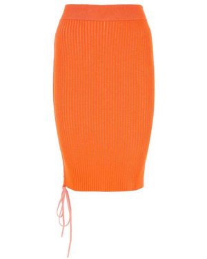 Off-White c/o Virgil Abloh Off Viscose Blend Skirt - Orange