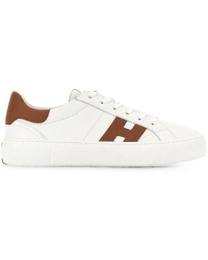Hogan Color Block Sneakers - White
