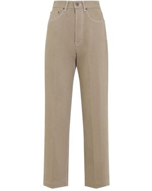 Celine Robert Straight High Rise Jeans - Natural