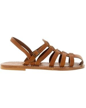 K. Jacques Slingback Sandals - Brown