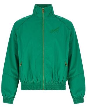 Willy Chavarria Logo Zip-Up Jacket - Green