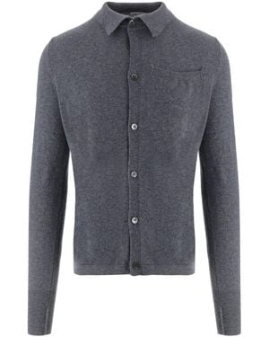 Oliver Lattughi Button Up Cardigan - Blue