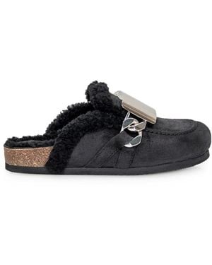 JW Anderson Suede Mules - Black