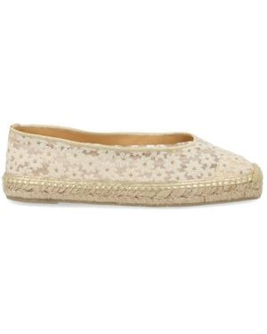 Castañer Floral Espadrilles - Natural