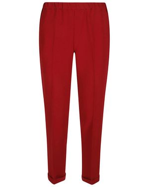 Alberto Biani Cady Drawstring Pants - Red