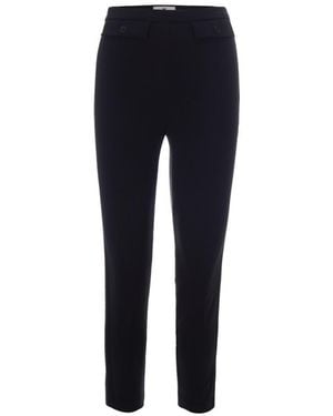 Elisabetta Franchi Skinny Flat Front Pants - Blue