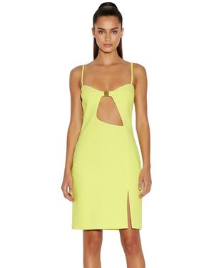 DSquared² Cut Out Detail Mini Dress - Yellow