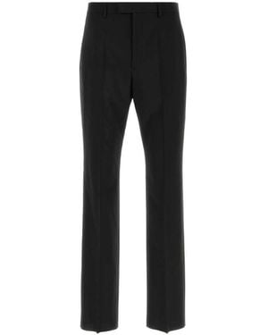 Valentino Flat Front Pants - Black
