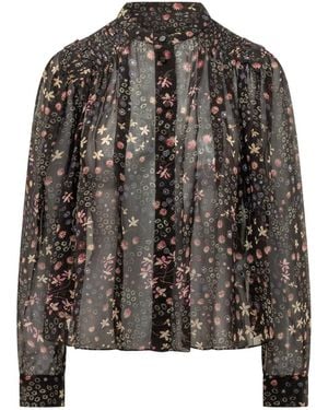 Isabel Marant Relaxed Floral Shirt - Black
