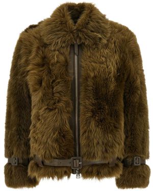 Tom Ford Lamb Leather Short Jacket - Green
