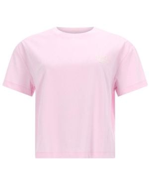 A.P.C. Logo Crew Neck T-Shirt - Pink
