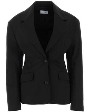 Off-White c/o Virgil Abloh Off Stretch Wool Blazer - Black