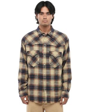 DSquared² Relaxed Check Shirt - Natural