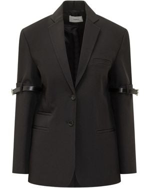 Coperni Stylish Blazer With Eco-Friendly Detailing - Black