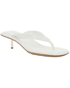 Bottega Veneta Slip-On Basaam Heels - White