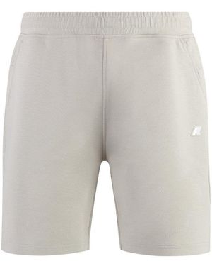 K-Way Off Logo Shorts - Grey