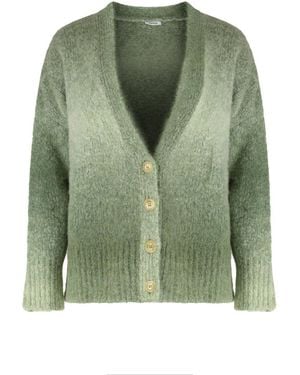 Aspesi V Neck Cardigan - Green