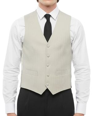 Corneliani Solid Waistcoat - White