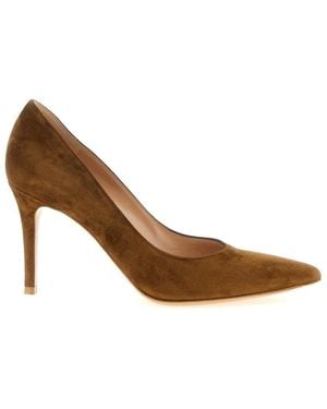 Gianvito Rossi Solid Pointed Toe Pumps - Brown