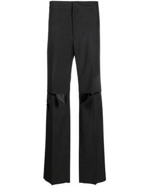 Givenchy Ripped Wool Pants - Black