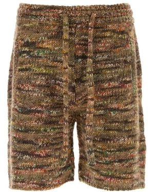 Alanui Knitted Shorts - Brown