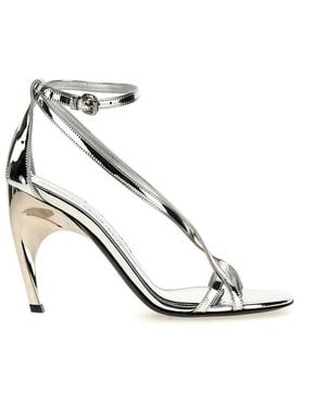 McQueen Ankle Strap Heel - Metallic