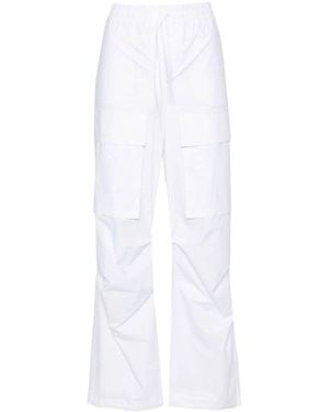 P.A.R.O.S.H. Straight-Leg Cotton Cargo Trouser - White