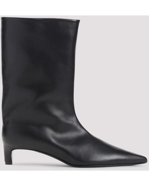 Jil Sander Leather Boots - Black