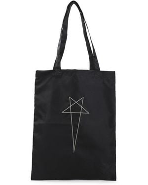 Rick Owens Printed Tote - Black