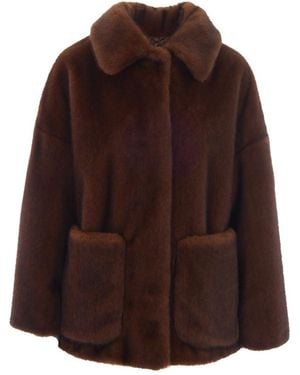 Herno Shirt Collar Trench Coat - Brown