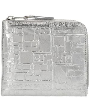 Comme des Garçons 'Embossed Logotype' Wallet - Grey