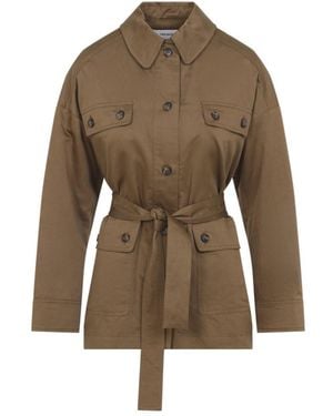 Yves Salomon Trench Coat - Brown