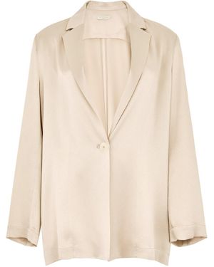 Antonelli Satin Blazer - Natural