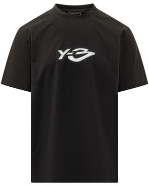 Y-3 Logo Crew Neck T-Shirt - Black