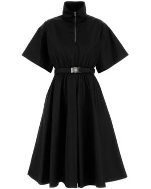 Prada Re-Nylon Midi-Dress - Black