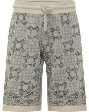 Amiri Graphic Print Shorts - Gray